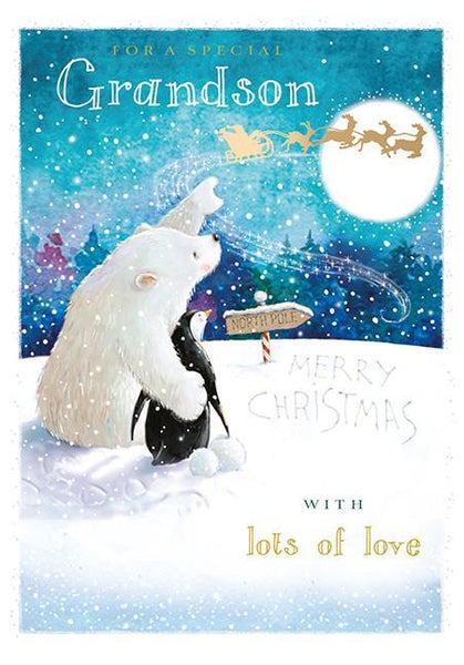 Christmas Card - Grandson - Special Delivery