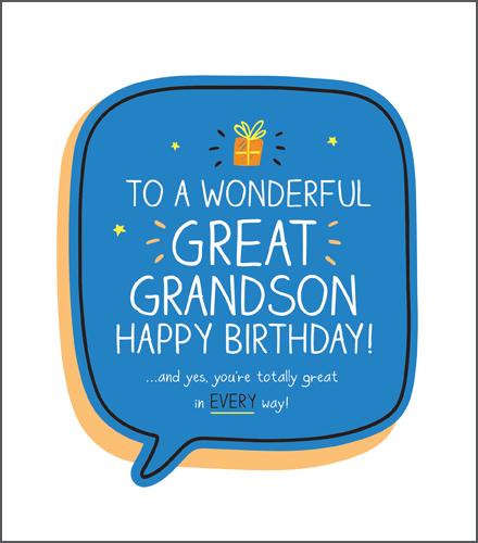 Great-Grandson Birthday - Totally Great!