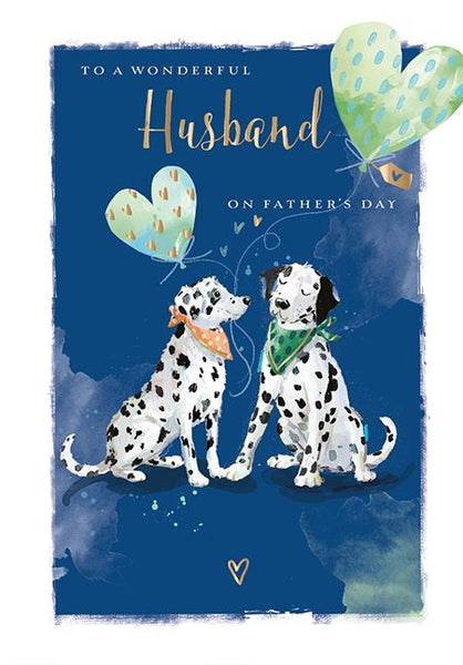 Father's Day Card - Husband - Dotty About You from Ling Design, Father's day cards in France, Cartes de voeux Fete des Peres, English cards in France