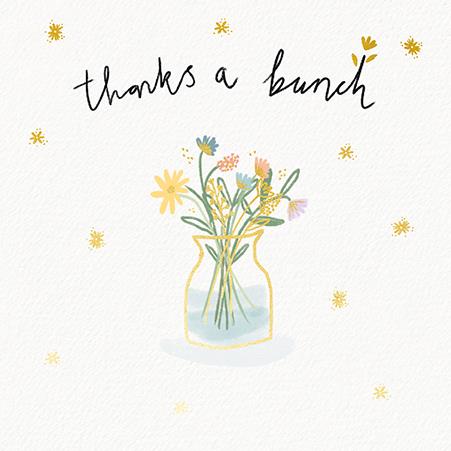 Thank You Card - Thanks A Bunch