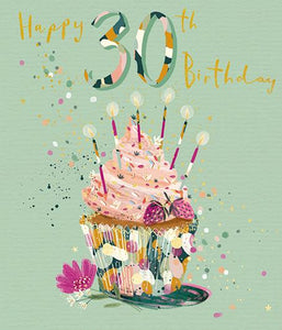Age 30 - 30th Birthday - Birthday Cupcake