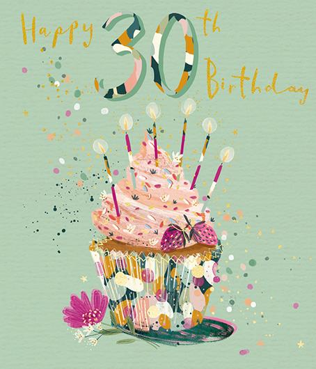 Age 30 - 30th Birthday - Birthday Cupcake