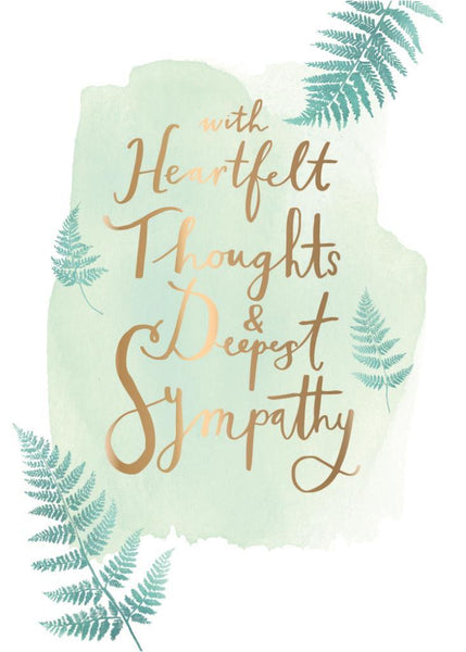Sympathy Card - Heart Felt Sympathy