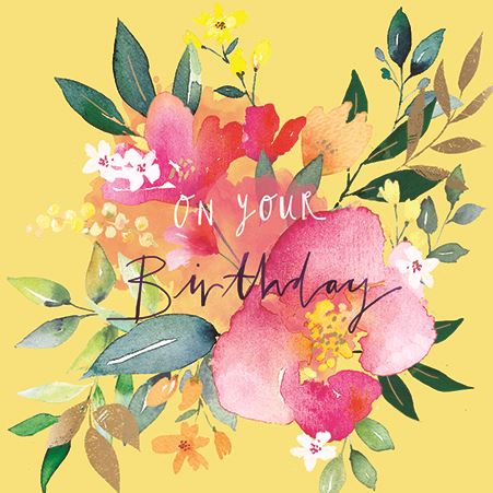 Birthday Card - Summer Posy