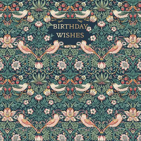 Birthday Card - Strawberry Thief