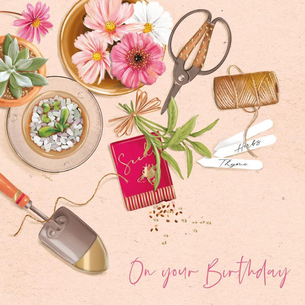 Birthday Card - Time In The Garden