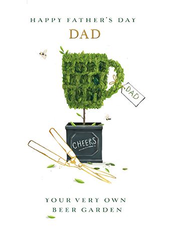 Father's Day Card - Gardener's Bothy from Ling Design, Father's day cards in France, Cartes de voeux Fete des Peres, English cards in France