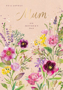Mother's Day Card - Spring Florals from Ling Design,  Mother's day cards in France, Cartes de voeux Fete des Meres, English cards in France