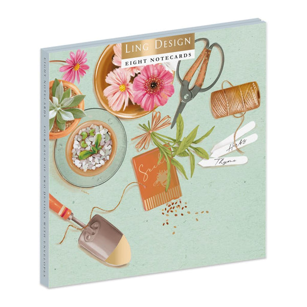 Blank Cards - Pack Of 8 - Time In The Garden