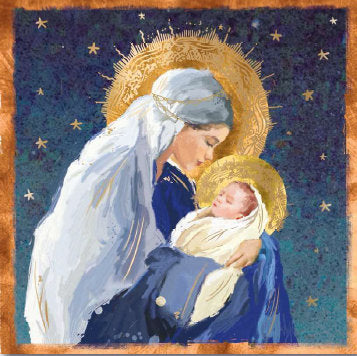 Christmas Card - Open - Madonna and Child