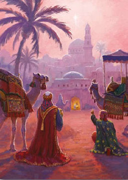 Christmas Card - Open - Entrance To Bethlehem