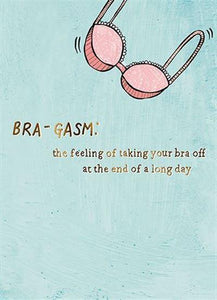 Humour Card - Taking Your Bra Off