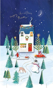 Christmas Card - Mum - Festive Home