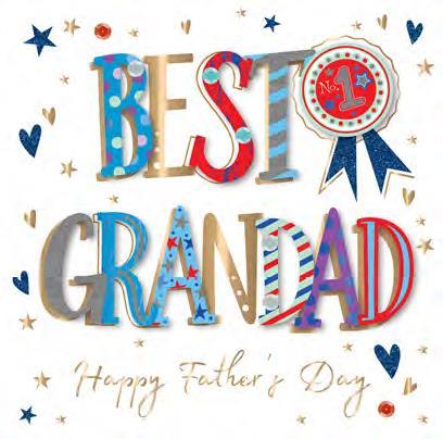 Father's Day Card - Grandad - No. 1 Rosette from Talking Pictures, Father's day cards in France, Cartes de voeux Fete des Peres, English cards in France