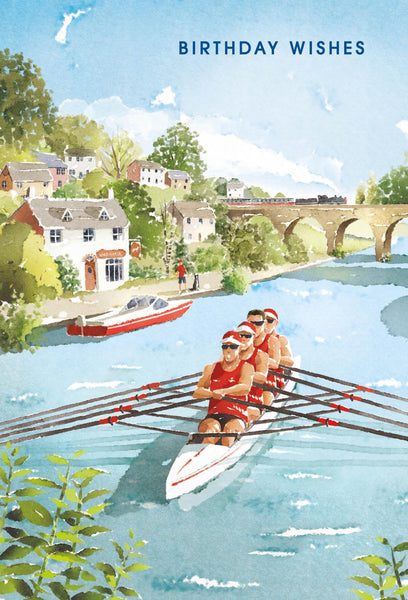 Birthday Card - Sunny Rowing from Nigel Quiney Publications, English Cards in France