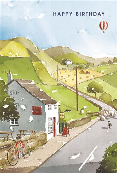 Birthday Card - Stop & Rest Café from Nigel Quiney Publications, English Cards in France