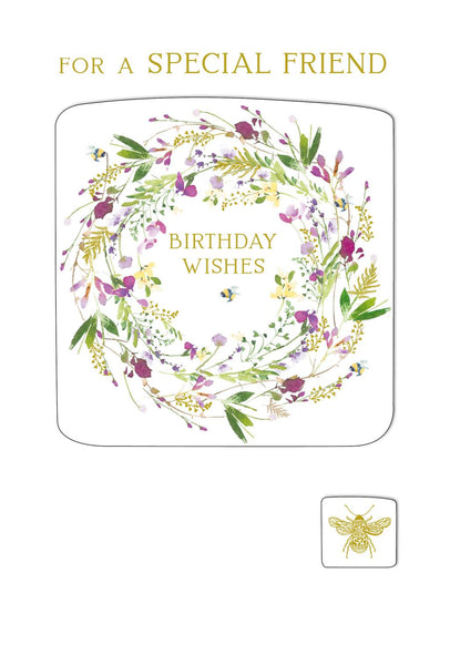 Birthday Card - Special Friend - Flower Circle Press