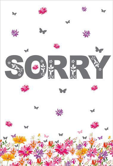 Sorry Card - Gerbera from Nigel Quiney Publications, English Cards in France