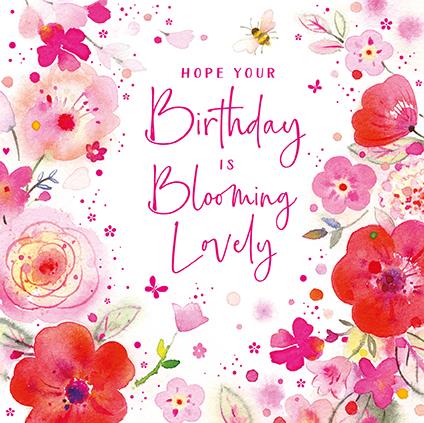 Birthday Card - Flowers/Bee from Nigel Quiney Publications, English Cards in France