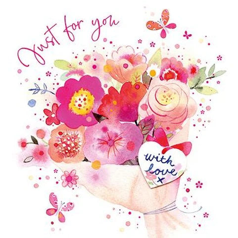 Birthday Card - Pink Bouquet from Nigel Quiney Publications, English Cards in France