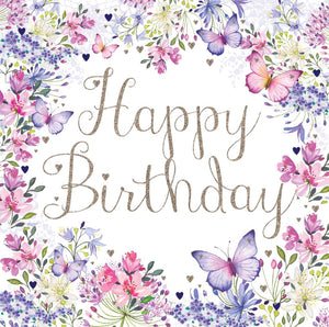 Birthday Card - Happy Text from Nigel Quiney Publications, English Cards in France