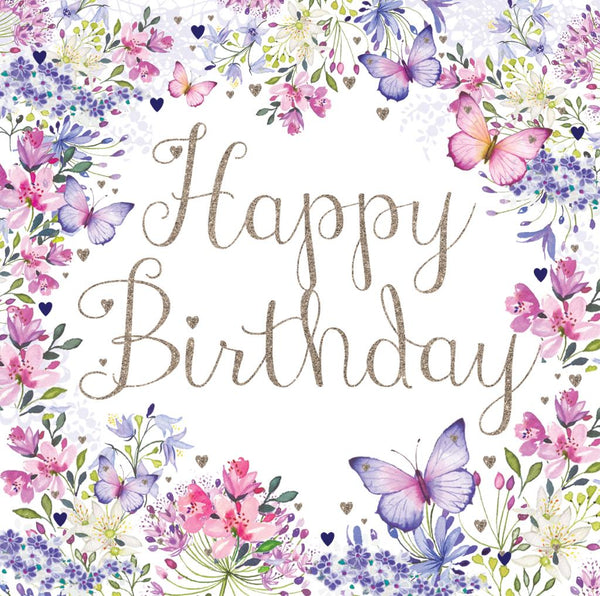 Birthday Card - Happy Text from Nigel Quiney Publications, English Cards in France