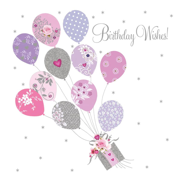 Birthday Card - Pretty Balloons from Nigel Quiney Publications, English Cards in France