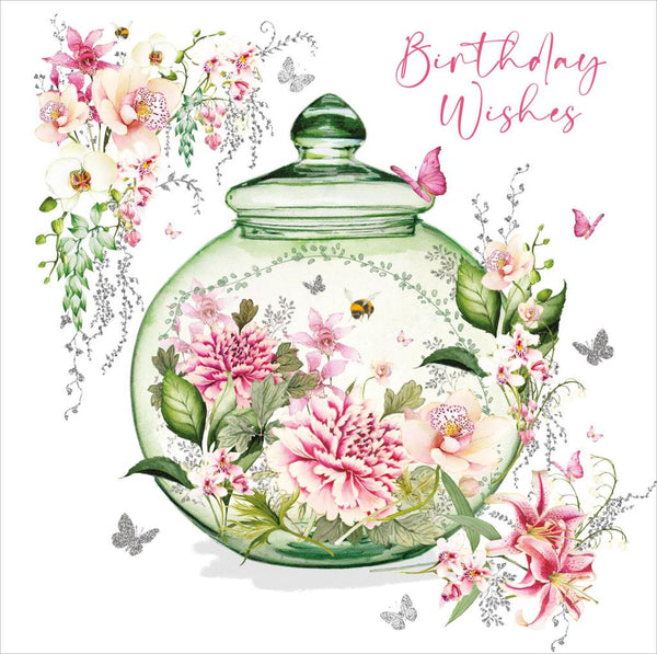 Birthday Card - Glass Dome Jar from Nigel Quiney Publications, English Cards in France