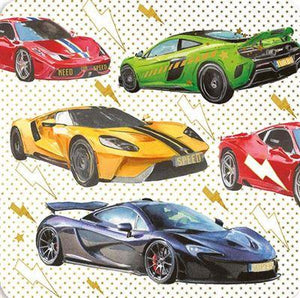 Birthday Card - Super Cars from Nigel Quiney Publications, English Cards in France