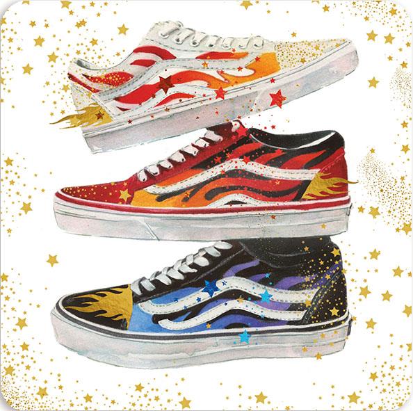Birthday Card - Cool Trainers from Nigel Quiney Publications, English Cards in France