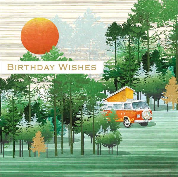 Birthday Card - Scandi Camping from Nigel Quiney Publications, English Cards in France