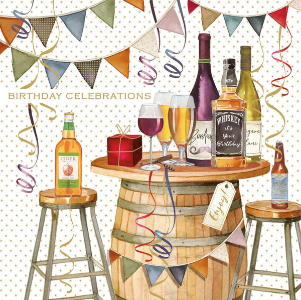 Birthday Card - Beer Barrel from Nigel Quiney Publications, English Cards in France
