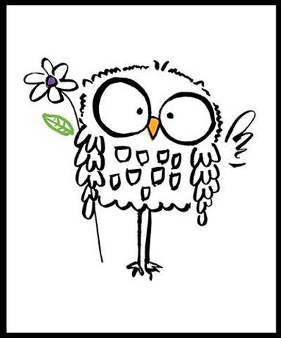 Children's Birthday Card - Cute Owl from Nigel Quiney Publications, English Cards in France