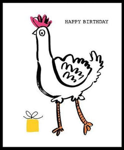 Children's Birthday Card - Funky Chicken from Nigel Quiney Publications, English Cards in France