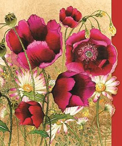 Blank Card - Poppies from Nigel Quiney Publications, English Cards in France