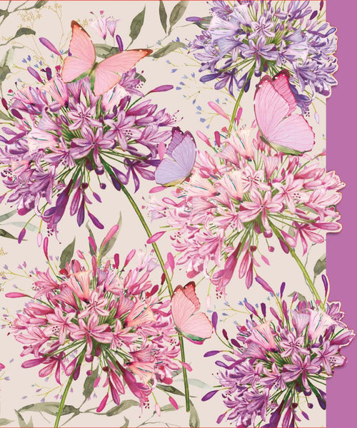 Blank Card - Allium On Linen from Nigel Quiney Publications, English Cards in France