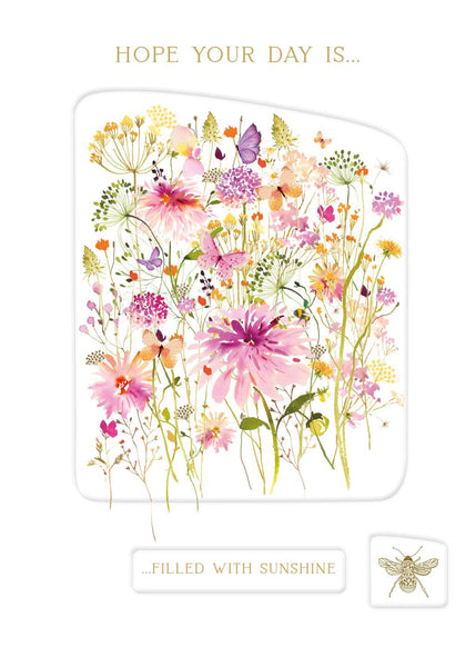Birthday Card - Pink Dahlia from Nigel Quiney Publications, English Cards in France