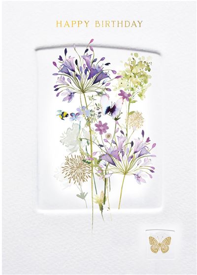 Birthday Card - Allium Press from Nigel Quiney Publications, English Cards in France