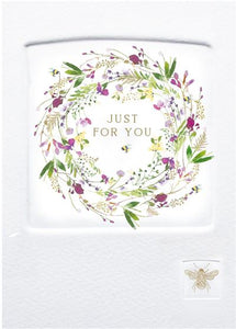 Birthday Card - Flower Circle Press from Nigel Quiney Publications, English Cards in France