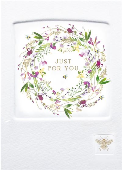 Birthday Card - Flower Circle Press from Nigel Quiney Publications, English Cards in France