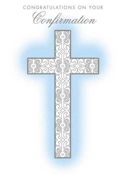 Confirmation Day Card - White Blossom from Nigel Quiney Publications, English Cards in France