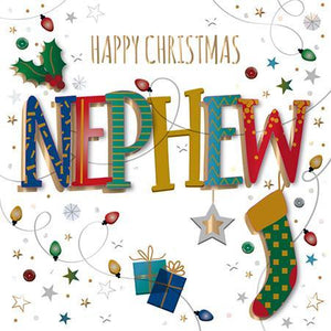 Christmas Card - Nephew - Happy Christmas