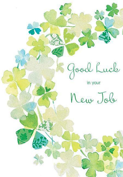 New Job Card - Clover Garland