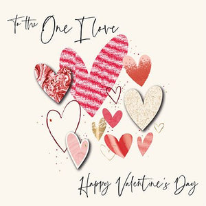 Valentine Card - One I Love from Talking Pictures, Valentine's Day Cards in France, Cartes de voeux Saint Valentin, English cards in France