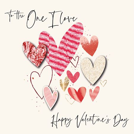 Valentine Card - One I Love from Talking Pictures, Valentine's Day Cards in France, Cartes de voeux Saint Valentin, English cards in France