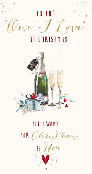 Christmas Card - One I Love - With Love.