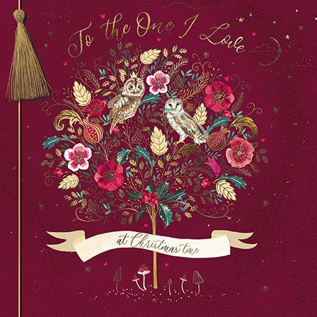 Christmas Card - One I Love - Fable Owl Tree