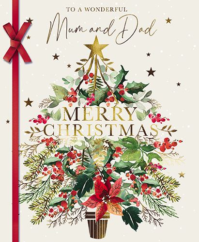 Christmas Card - Mum and Dad - Country Journal Tree