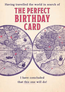 Humour Card - Perfect Birthday Card