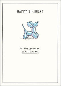 Humour Card - Party Animal Balloons